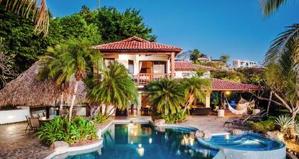 Enchanting 6 Bedroom Villa with Incredible Views- Fully Staffed -Walk to Beach