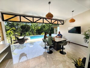 Family Villa, Private Pool, Garden View | Living area