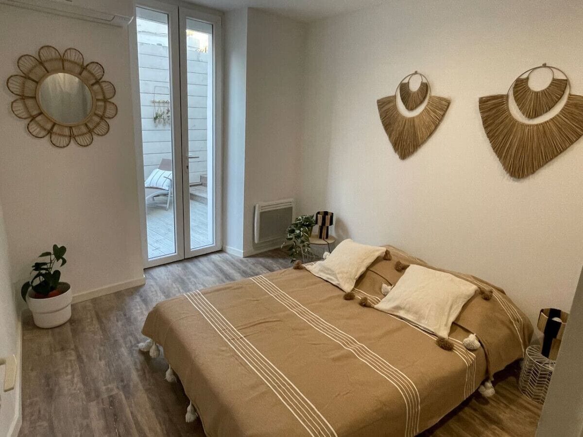 2 chambres, bureau, Wi-Fi, draps fournis