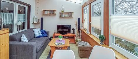 TV, fireplace, DVD player