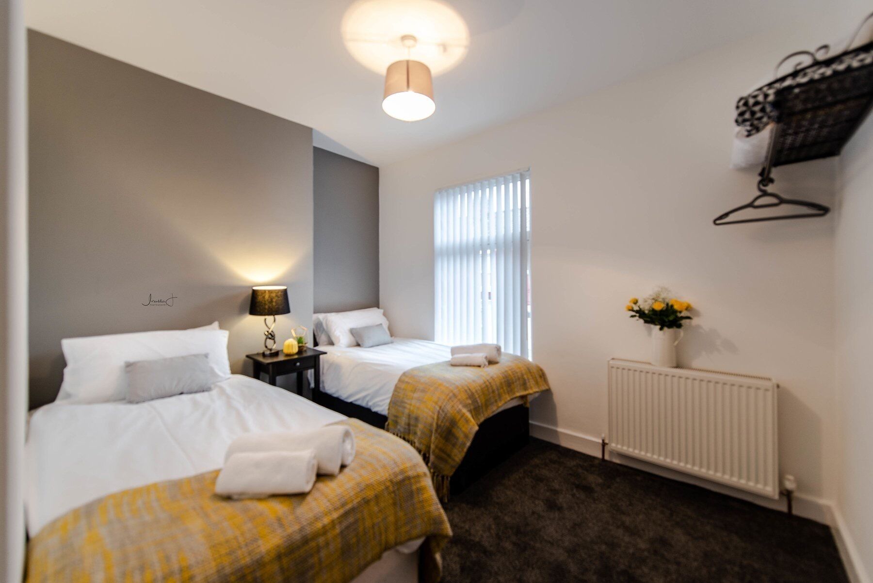 Blackout curtains, iron/ironing board, free WiFi