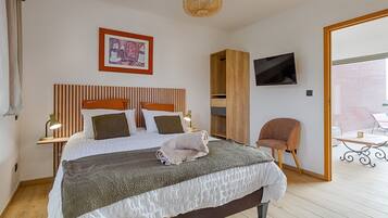 2 habitaciones, tabla de planchar con plancha y wifi gratis