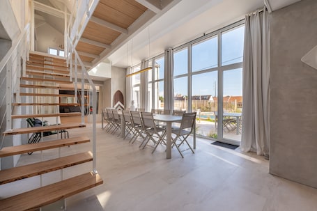 Interior. Family Villa “Les Palissades - La Mer Du Bon Côté” with Sea View, Wi-Fi & Air Conditioning