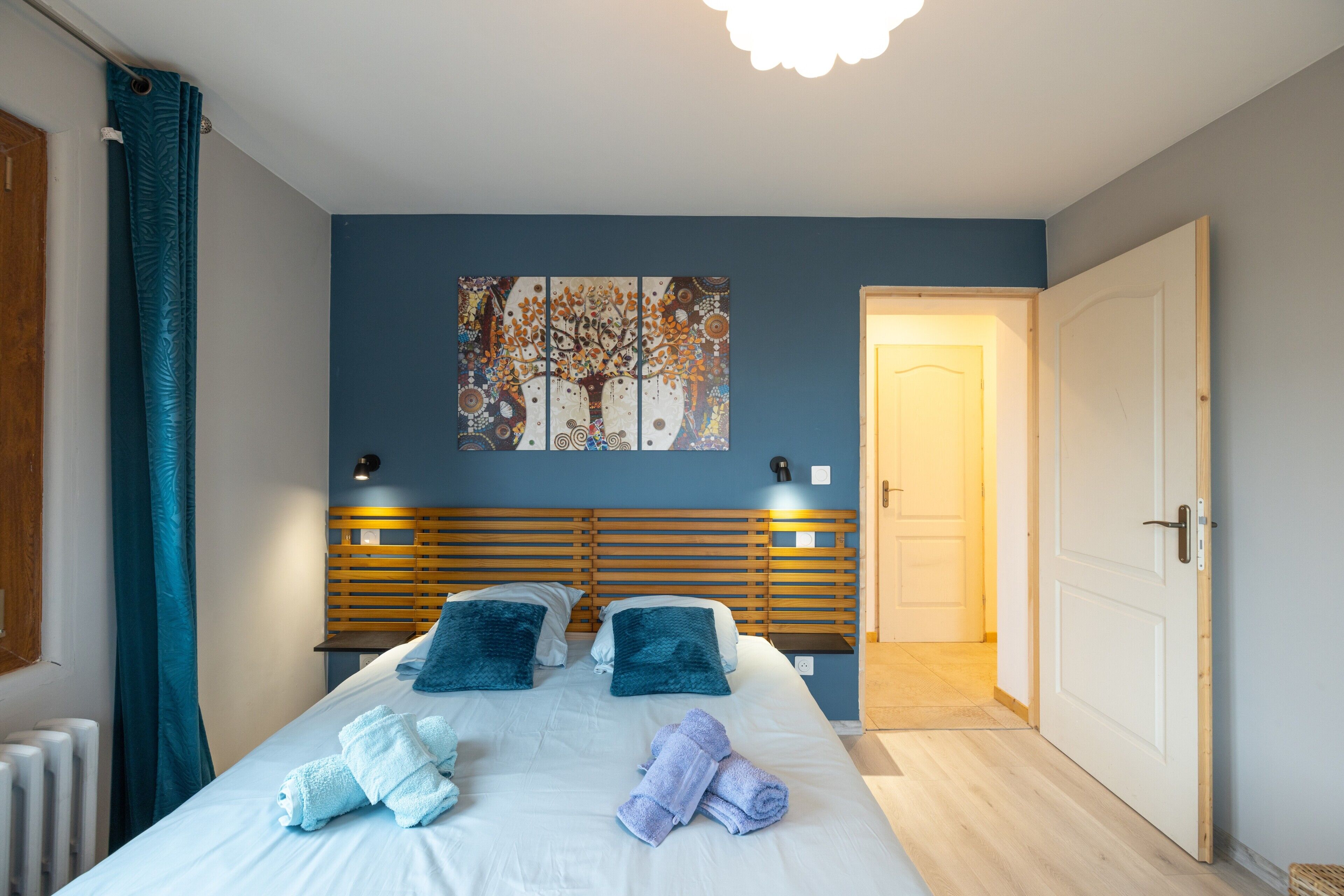 2 chambres, fer et planche à repasser, Wi-Fi gratuit, draps fournis