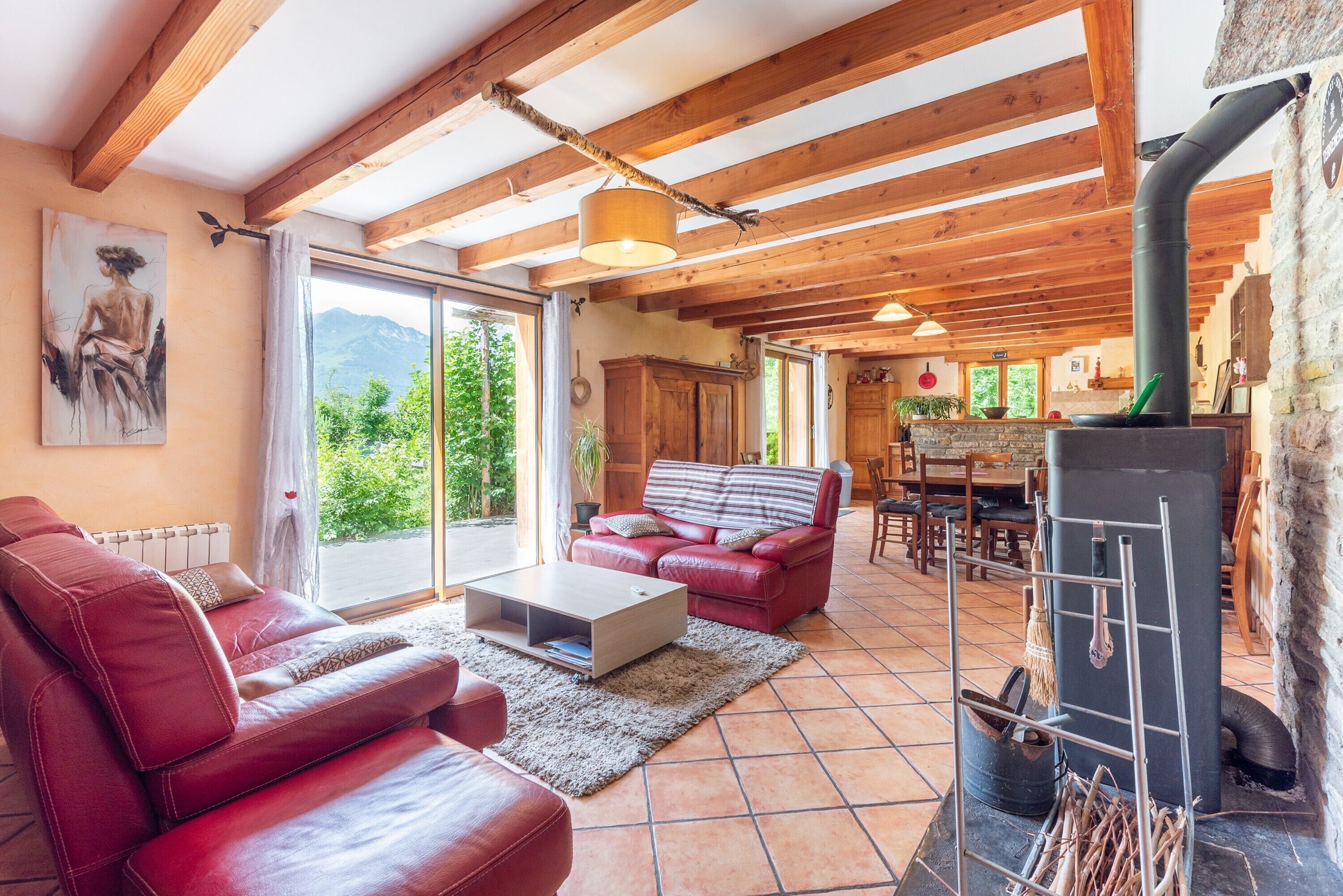 Fernseher, Kamin
