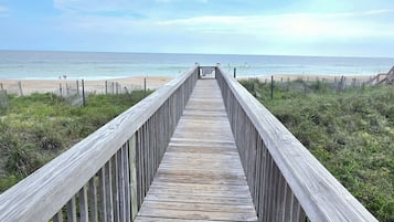 Beach nearby, sun-loungers