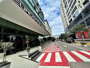 Blick von der Unterkunft