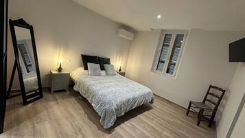 2 dormitorios, tabla de planchar con plancha, wifi y ropa de cama