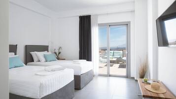 2 bedrooms, premium bedding, in-room safe, individually decorated