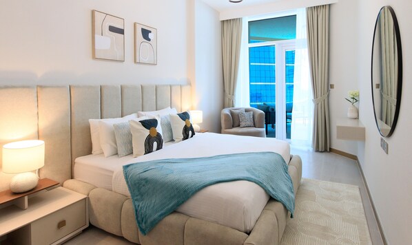 Deluxe Apartment, Balcony | 1 bedroom, free WiFi - Spacious 1BR Apt Designed by Missoni (Dubai)