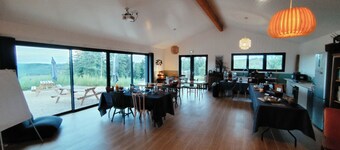 Country estate with fallow deer