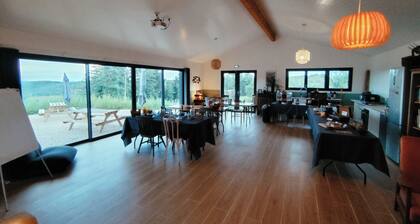 Country estate with fallow deer