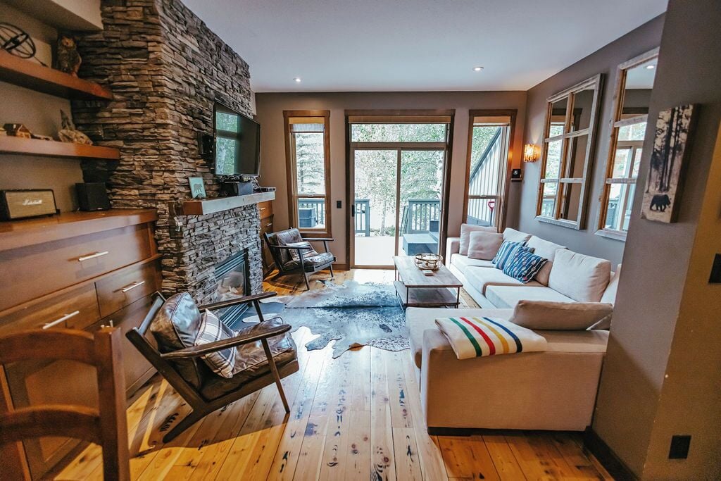 TV connectée, cheminée