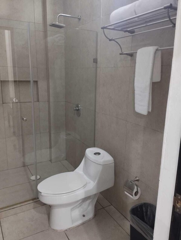 Comfort Room, Ensuite | Bathroom | Shower, towels, soap, shampoo - HOTEL PLAZA ELITE (Ciudad Valles)