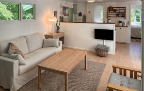 Smart-tv och eldstad