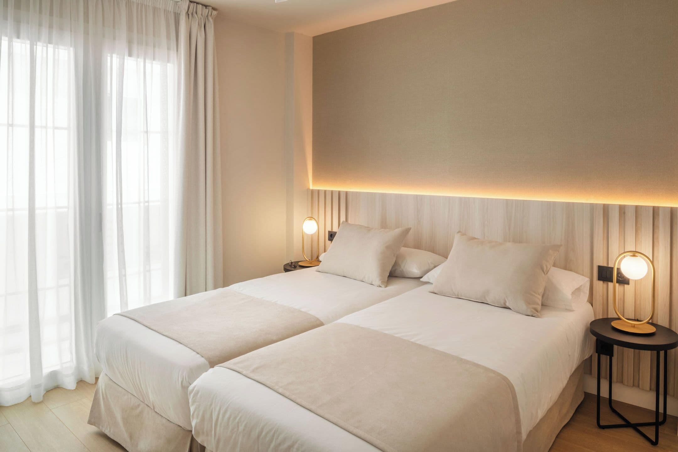 Premium bedding, blackout curtains, soundproofing, free WiFi