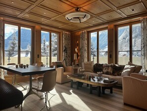 Apartment | Living room - Luxurious Alpine Flat With Hotel Amenities (Saanen)