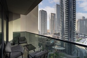 Deluxe appartement, balkon, uitzicht op de stad | Balkon