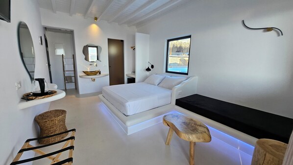 Family Suite, Sea View and Pool View | 1 間睡房、埃及棉床單、高級寢具、記憶棉床墊