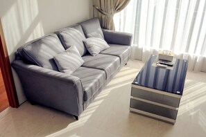 Family Apartment, 2 Bedrooms, City View | Living room