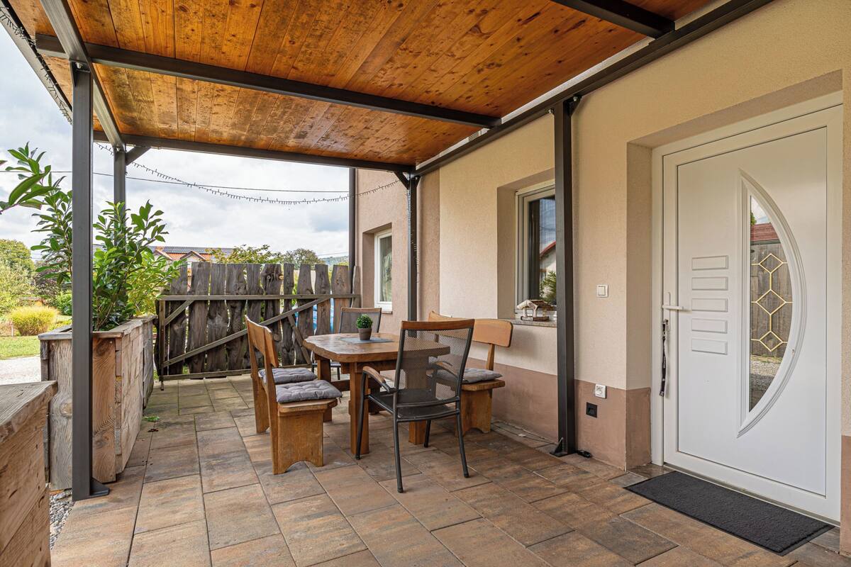 Family Apartment, Multiple Bedrooms (Natura Kolpa Apartment) | Outdoor dining