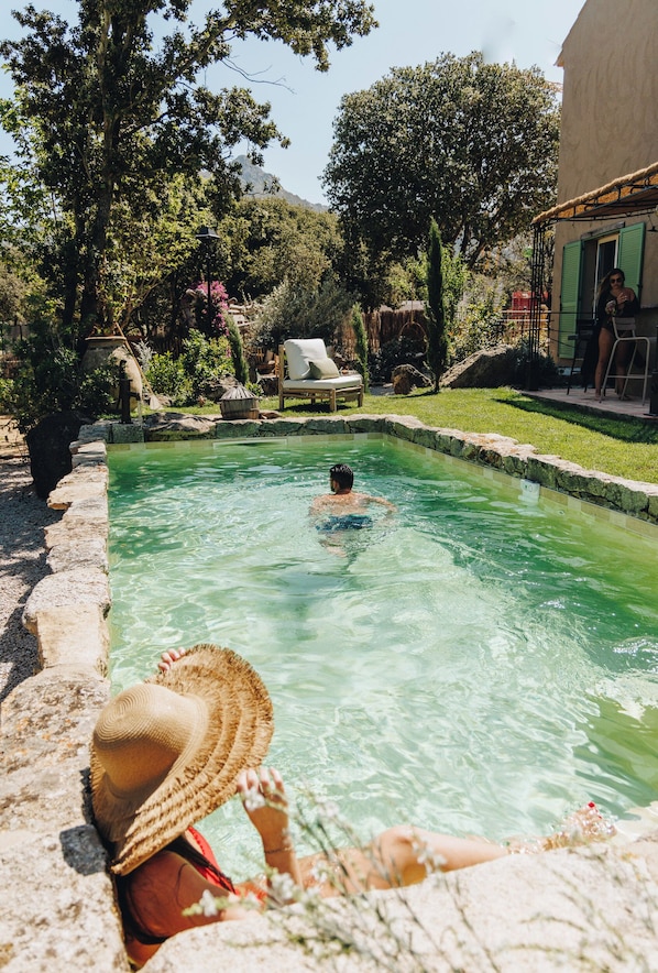 Outdoor pool - Case di Pigna magnificent recent VILLA 2 to 6 pers private swimming pool near Algajola (pigna)
