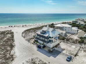 On the beach - Completely Renovated Gulf Front Home with Private Pool and Panoramic Views! (Santa Rosa Beach)