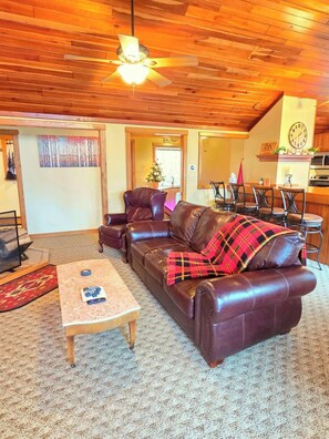 Smart-TV, peis og bøker