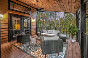 Cabin, 2 Bedrooms | Terrace/patio - Wooded Hideaway 2 Bedroom Cabin (Sevierville)