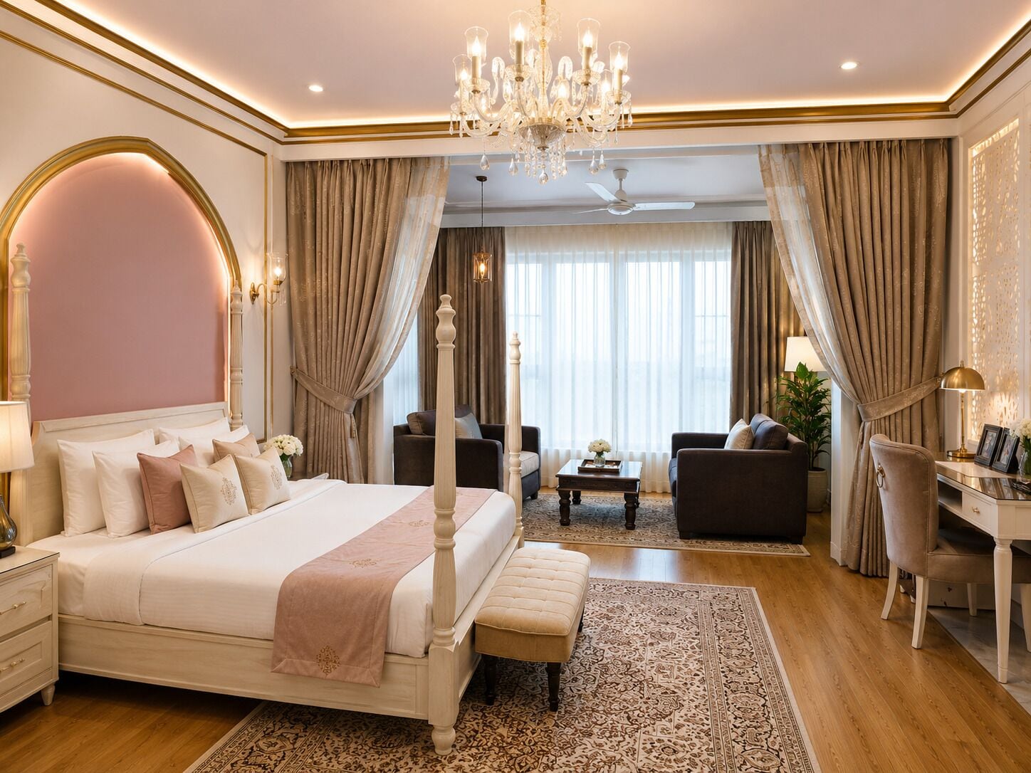 Family Suites | Literie de qualité, décor unique, ameublement unique, bureau