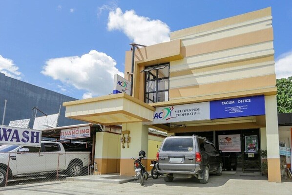 A szálláshely homlokzata