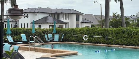 A heated pool