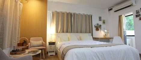 1 chambre, fer et planche à repasser, Wi-Fi, draps fournis