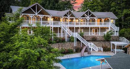 Blue Ridge Mountain Retreat | Sleeps 26 | Pool, Spa, Game Room | Family Reunions