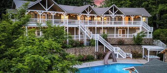Blue Ridge Mountain Retreat | Sleeps 26 | Pool, Spa, Game Room | Family Reunions