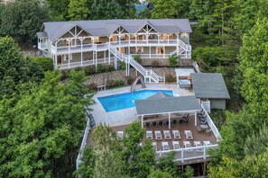 Exterior - Blue Ridge Mountain Retreat | Sleeps 26 | Pool, Spa, Game Room | Family Reunions (Morganton)