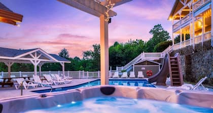 Blue Ridge Mountain Retreat | Sleeps 26 | Pool, Spa, Game Room | Family Reunions
