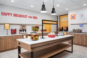 Free daily buffet breakfast