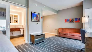 55-inch Smart TV with cable channels, Netflix, Hulu