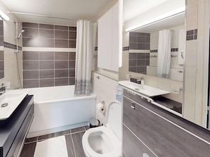 Hair dryer, towels