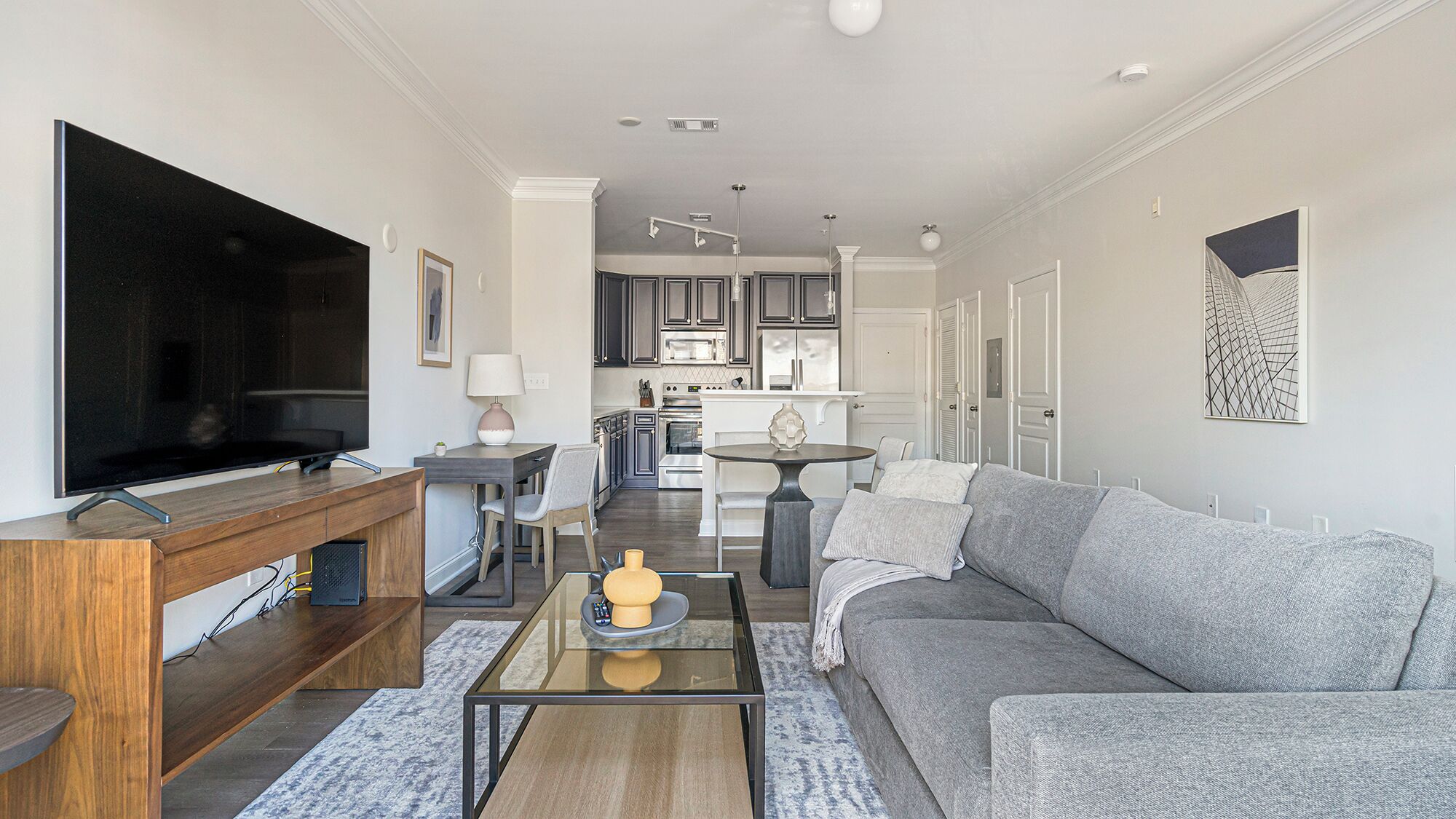 Διαμέρισμα, 1 Υπνοδωμάτιο, 2 Μπάνια | Περιοχή καθιστικού | Τηλεοράσεις