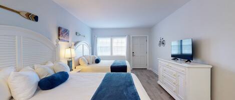 1 bedroom, bed sheets