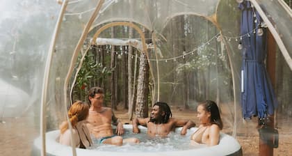 Mystic Woods, Ultimate Glamping 3 Tents, Sauna, 2 hot tub, & 3 firepits