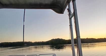 3-bedroom Lakefront Cabin on private Lake just minutes from town and 131 highway