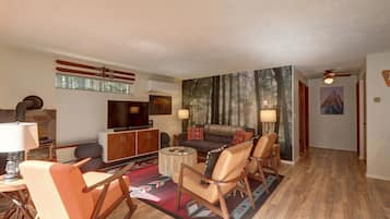 Smart TV, DVD player, video library