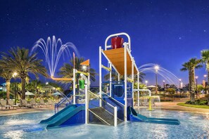 A heated pool - Dual Resort Villa w/ Pool, Game Room & Theater (Davenport)