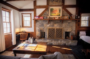 Family Cabin, River View | Blackout drapes, WiFi (free), individually decorated