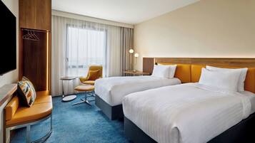 Habitación estándar, 2 camas individuales | Ropa de cama de alta calidad y minibar