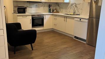 Microwave, oven, stovetop, dishwasher