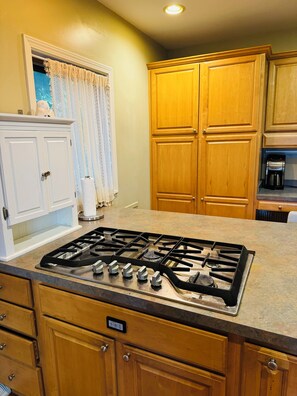 Private kitchen - Spacious 5-bedroom house with AC, grand piano and WiFi in downtown Oberlin (Oberlin)